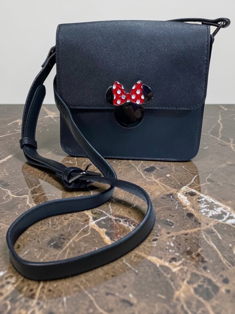 Disney Minnie Mouse Black Crossbody Bag